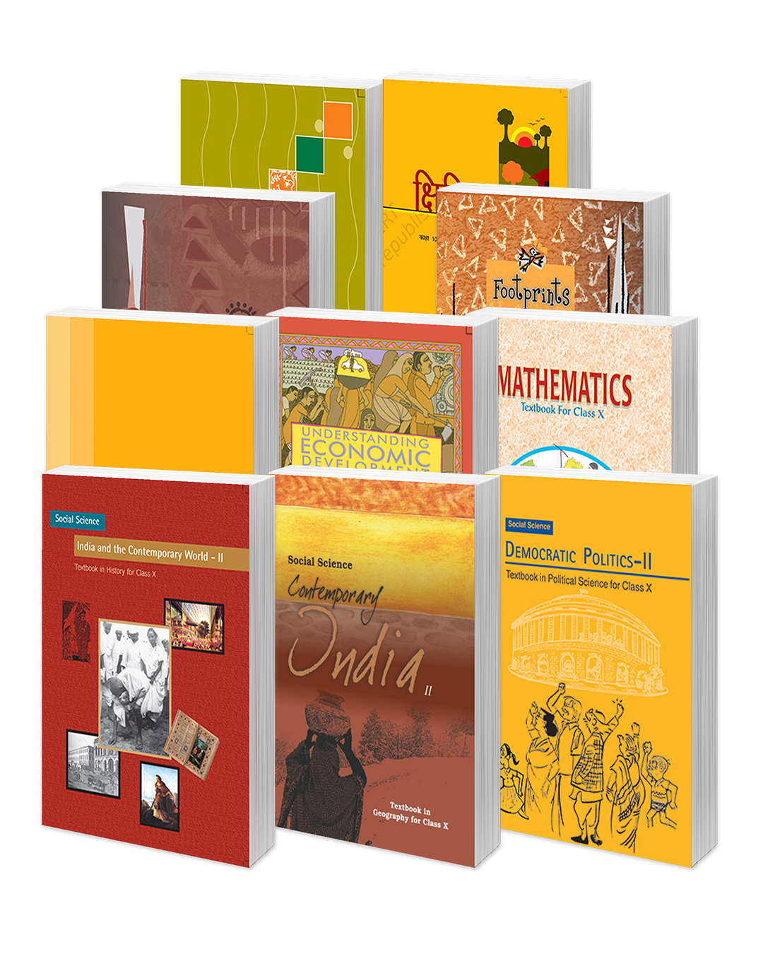 NCERT CBSE Class 10 Combo With Hindi Kshitij Kritika English 