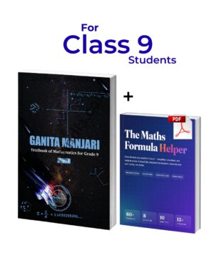 NCERT Class 9 Ganita Math book(Hard Copy) & Math Formula Helper ( PDF )